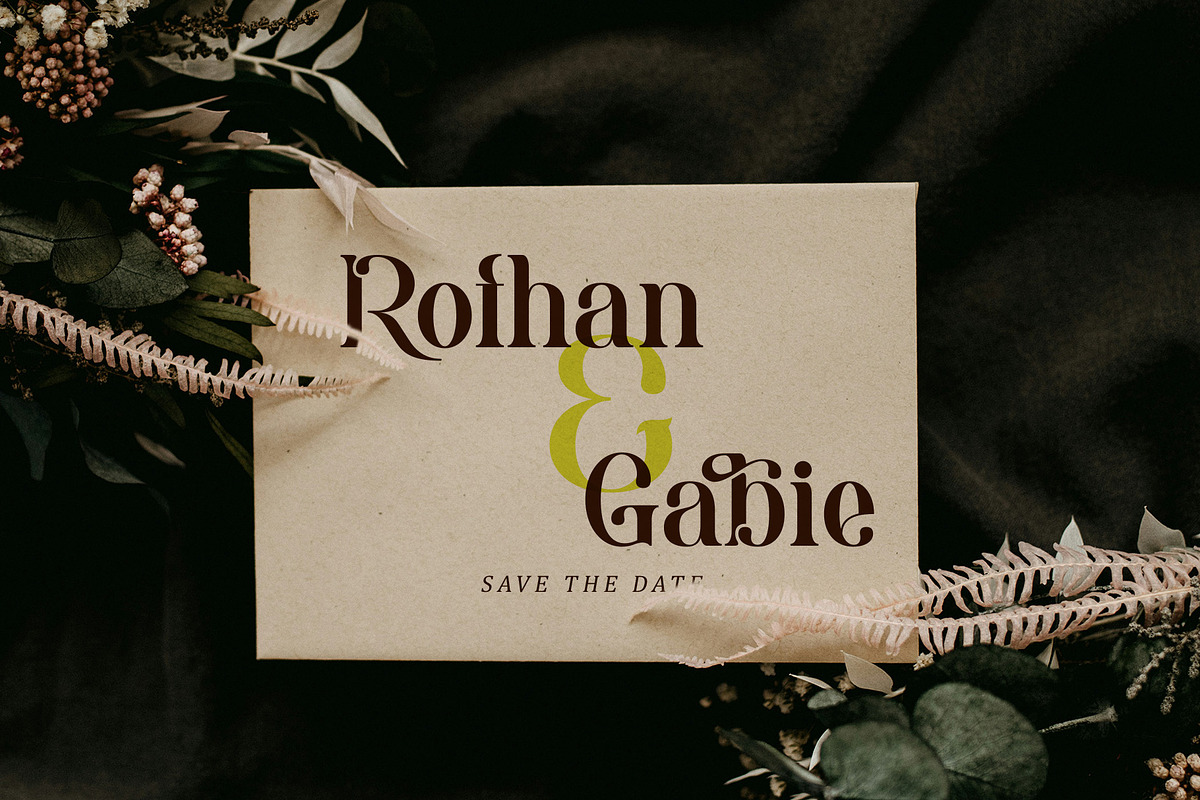 Rogale - Stylish Serif Font, a Serif Font by Aqeel_Art (Photo 6 of 12)