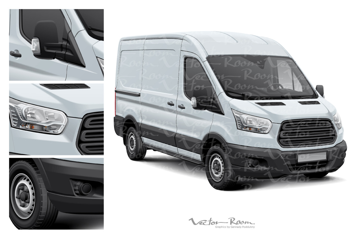 Cargo Van Mockup, a Mockup by Vector Room (Photo 2 of 2)