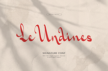 Le Undines | Signature Font