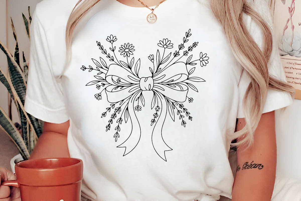 Coquette Flowers Sublimation Design, an Illustration by Libby Wishes (Photo 2 of 4)