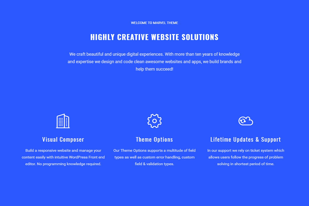 36 WordPress Themes - Mega Bundle, a WordPress Template by Visualmodo (Photo 7 of 48)