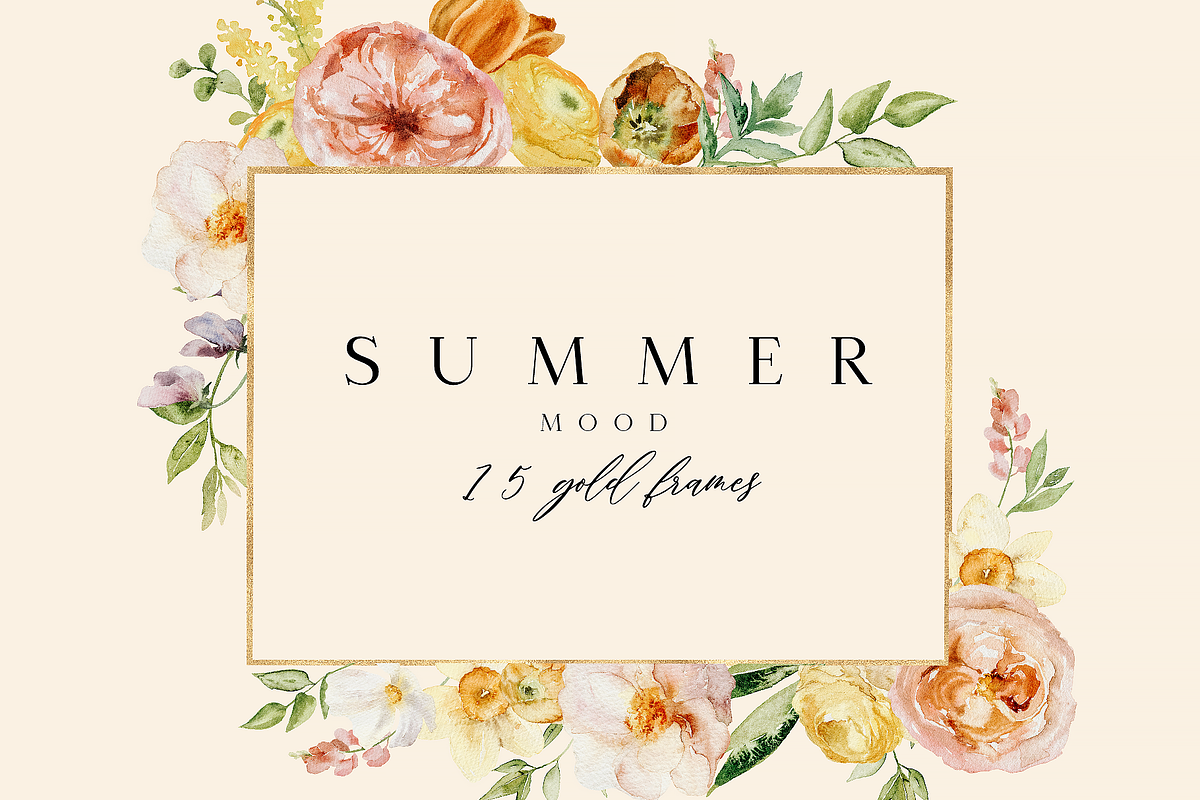 NEW! SUMMER MOOD - watercolor set, a Seasonal Illustration by Youksy (Photo 7 of 14)