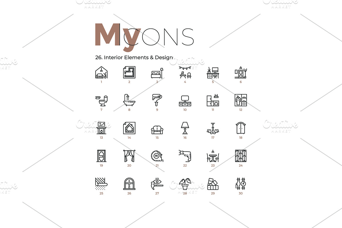 My Icons, an Outline Icon by Andrew Kras Design (Photo 33 of 38)