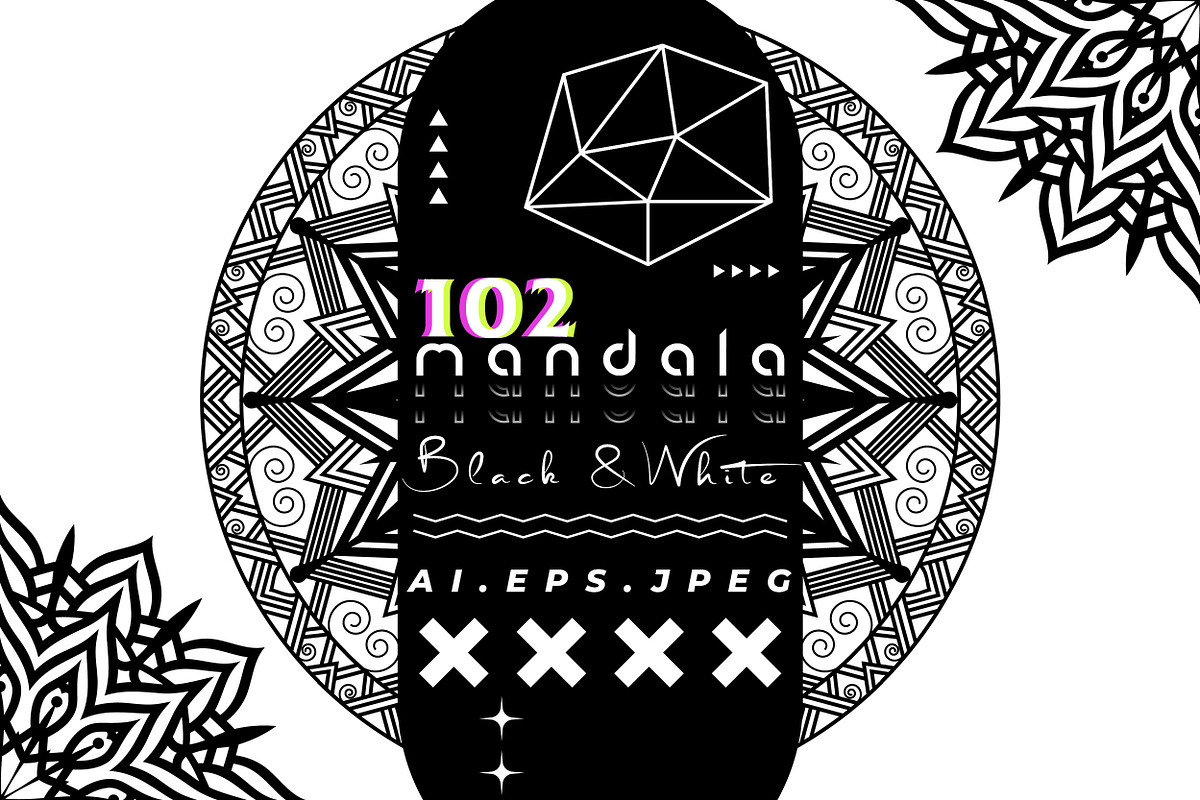 High Quality Mandala Clipart Bundle, a Decorative Illustration by NJ Himel (Photo 1 of 103)