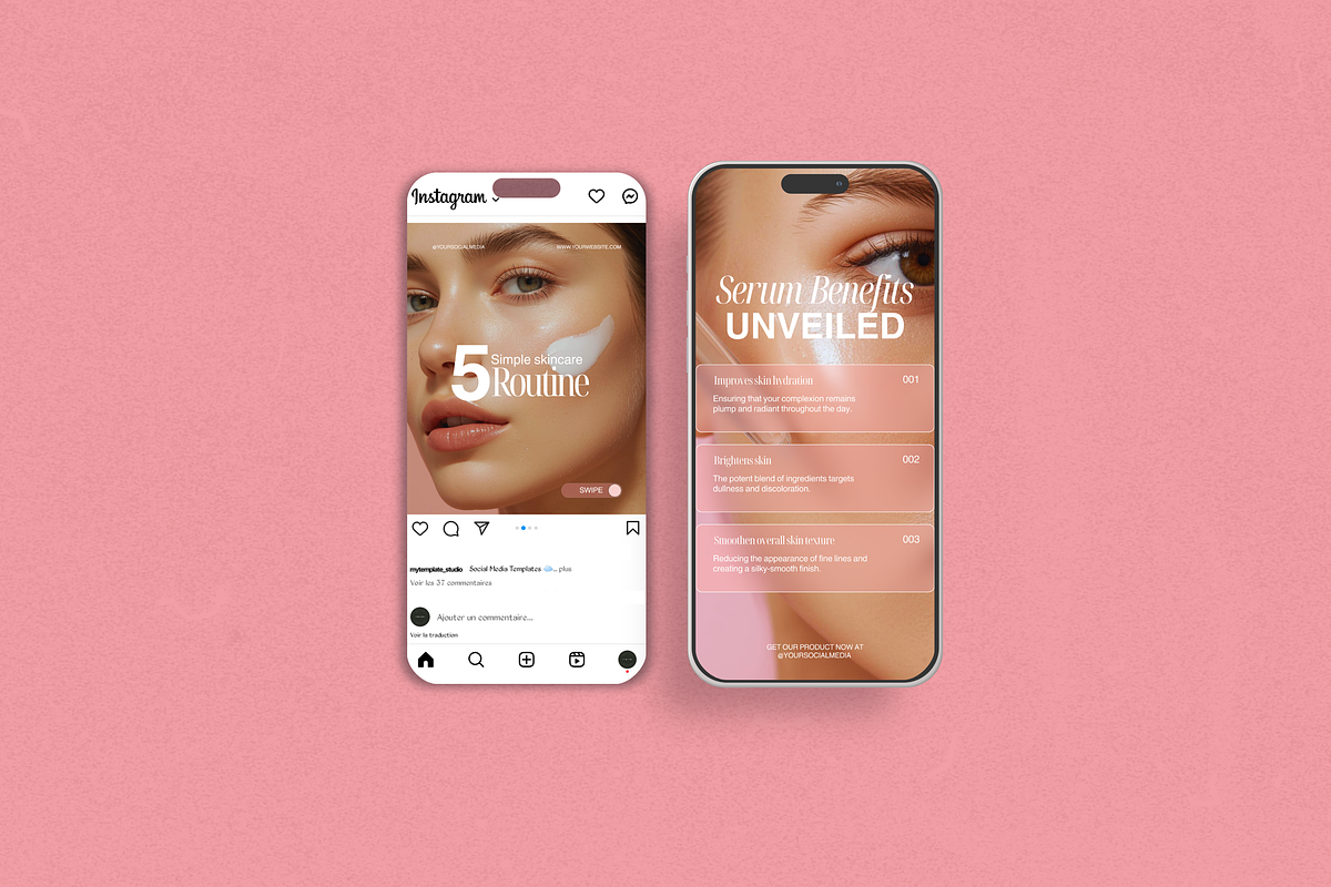 Pink Blush Skincare Social Media Kit, a Social Media Template by My Template Studio (Photo 18 of 20)