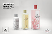 Clear Squared PET 3Bottles Mockup, a Packaging Mockup by INCDesign (Thumbnail 5 of 10)