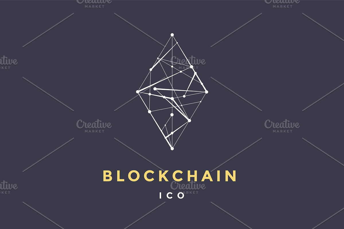Template logo for blockchain technology, a Finance Illustration by ...