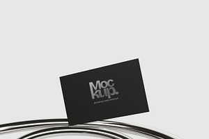 Metalic Business Card Mockup