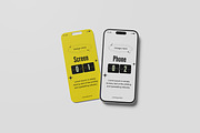Phone Screen Mockup, an iPhone Mockup by Difa Design (Thumbnail 5 of 5)