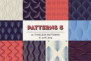 PATTERNS 5: 10 Geometric Patterns, a Pattern Graphic by kloroform