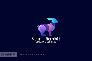 Rabbit Gradient Colorful Logo, a Branding & Logo Template by ivan_artnivora