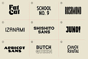 The Yeahright Type Bundle Vol 1, a Font by Yeahright Type (Thumbnail 2 of 11)