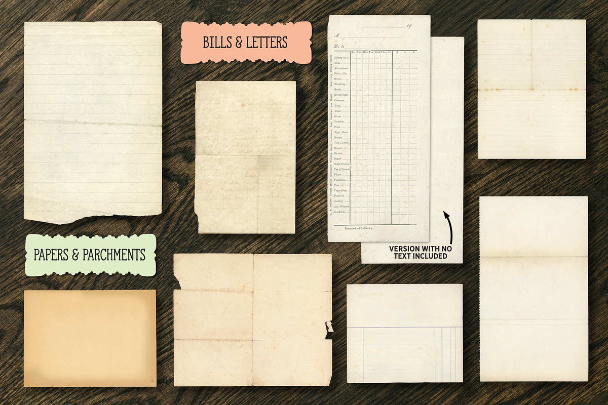 Vintage Paper Ephemera Archive, a Texture Graphic by The Artifex Forge (Photo 14 of 18)