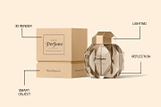 Kraft Box with Perfume Mockup, a Packaging Mockup by RamStudio2 (Thumbnail 6 of 11)