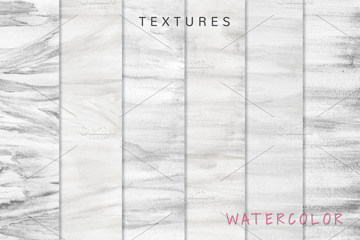 White Watercolor textures, a Texture Graphic by Color_Brush (Photo 2 of 6)