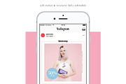 Begonia Instagram Template, a Social Media Template by dimindie (Thumbnail 7 of 7)