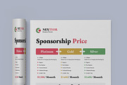 Sponsorship Price Design Template, a Stationery Template by MightyDesign (Thumbnail 2 of 7)