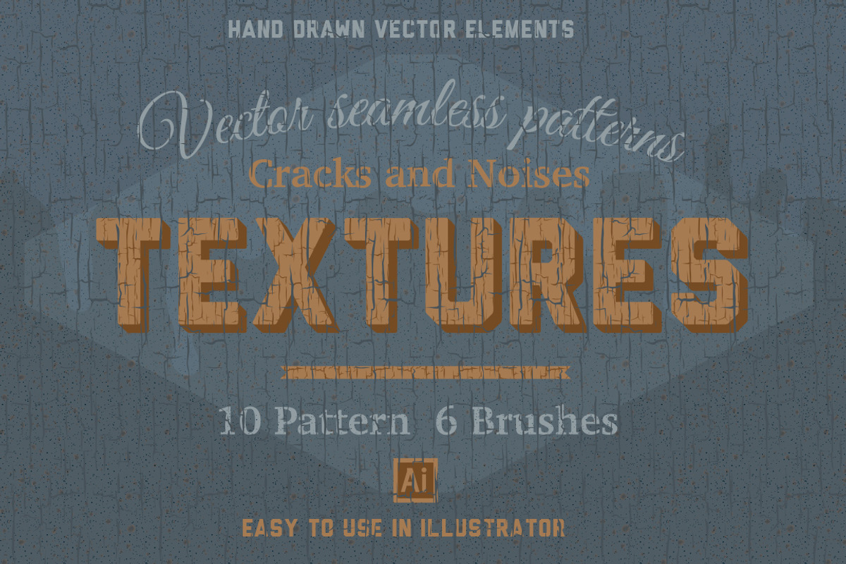 HQ Vector vintage cracking patterns