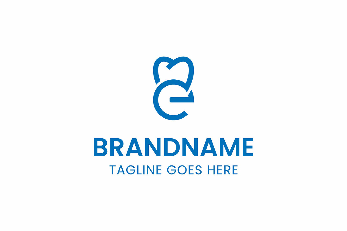 Letter E Dental Monoline Logo, a Branding & Logo Template by Pray Art Design Studio (Photo 1 of 2)