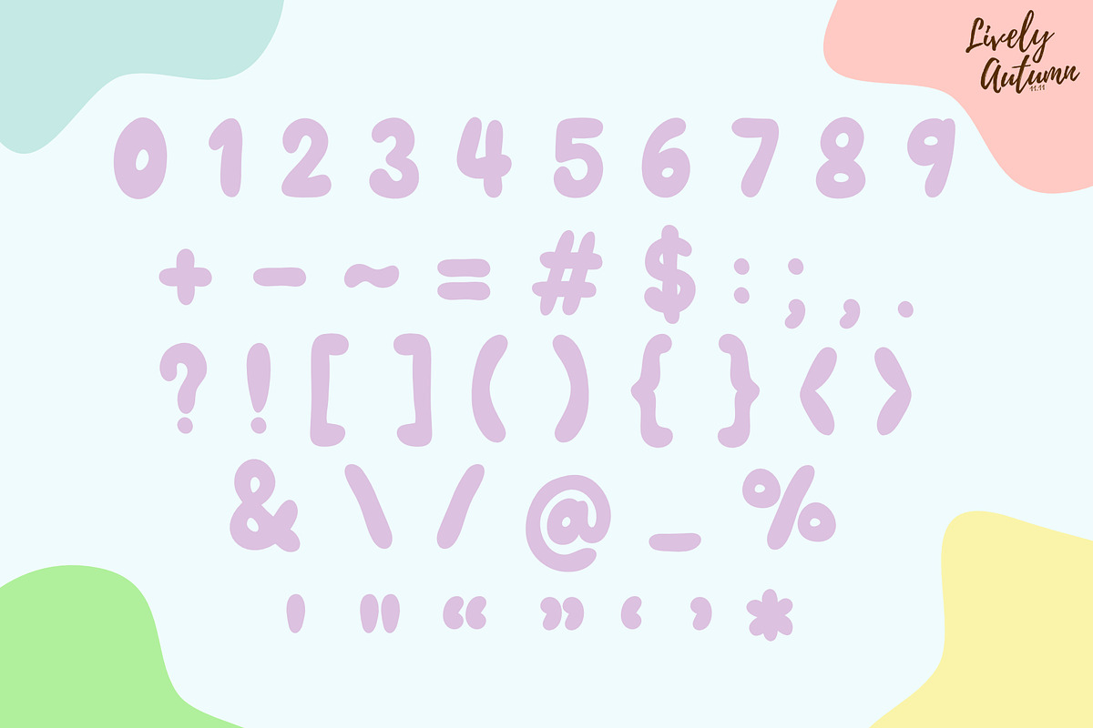 Mellow Font | Chubby Sans Serif Font, a Sans Serif Font by LivelyAutumn11.11 (Photo 3 of 4)