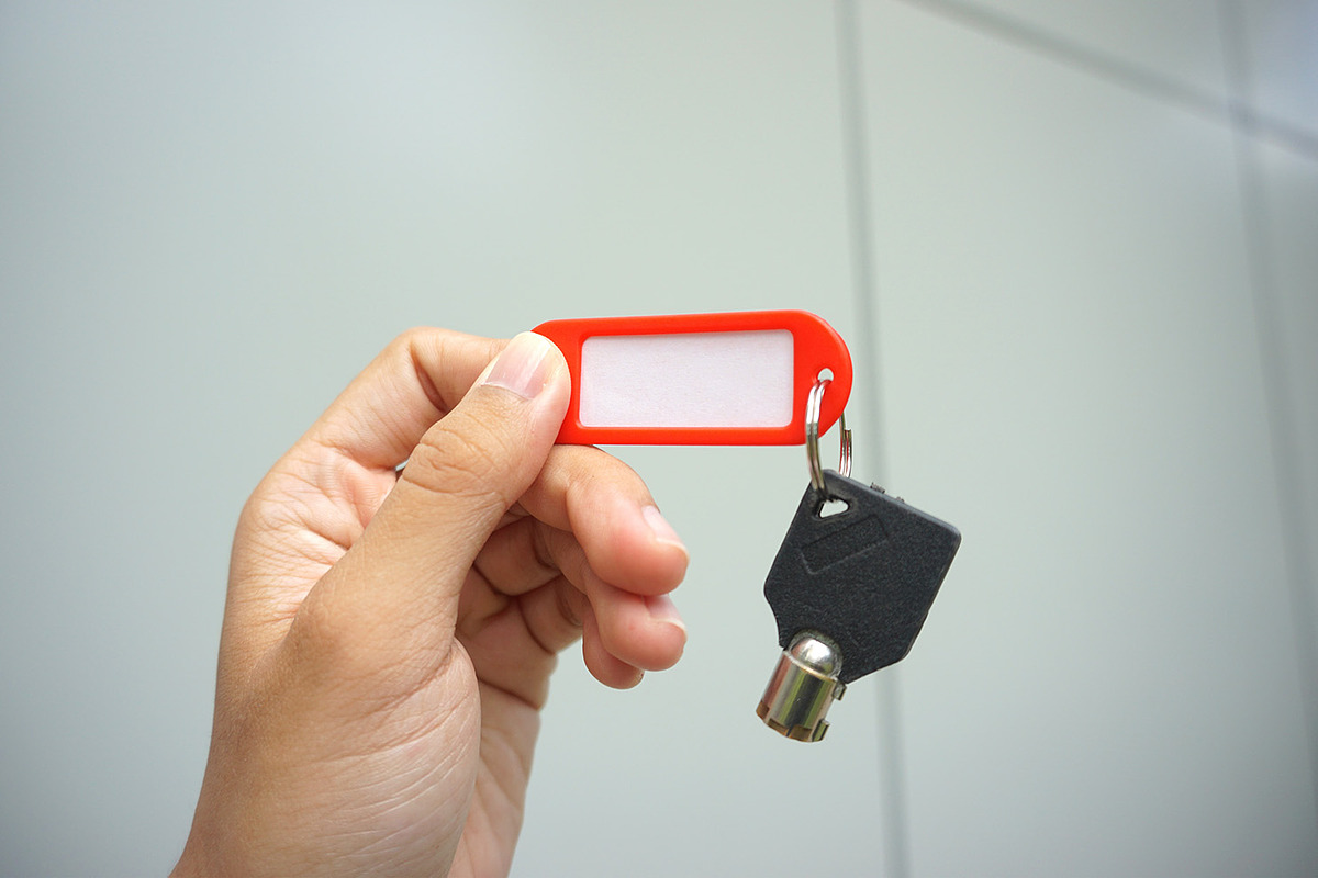 Key Tag Keychain Mockup, a Household Mockup by Claymoon Lab (Photo 2 of 4)