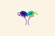 tree plant and flower book education, a Branding & Logo Template by Vectoryzen (Thumbnail 1 of 2)