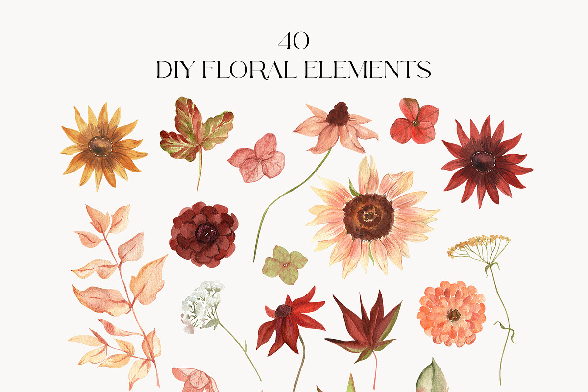 Autumn Air Delicate Fall Wildflowers, a Seasonal Illustration by Catch the Dream Art (Photo 10 of 14)