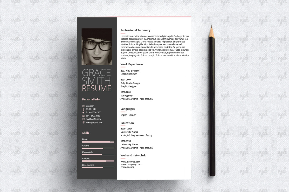 48 Resume and Cover Letter Template, a Resume Template by VPB (Photo 4 of 8)