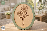 Scalloped Flower Frame SVG Bundle, a Decorative Illustration by svgocean (Thumbnail 8 of 13)