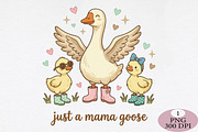 Just a Mom Goose PNG, an Illustration by Daily.Designs (Thumbnail 1 of 5)
