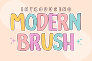 Modern Brush – Hand Drawn Font, a Handwritten Font by KiddoGlyphs Studio (Thumbnail 1 of 3)