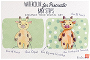Baby Steps: Procreate Watercolor Set, a Brush Add-On by BooStudio (Thumbnail 6 of 10)