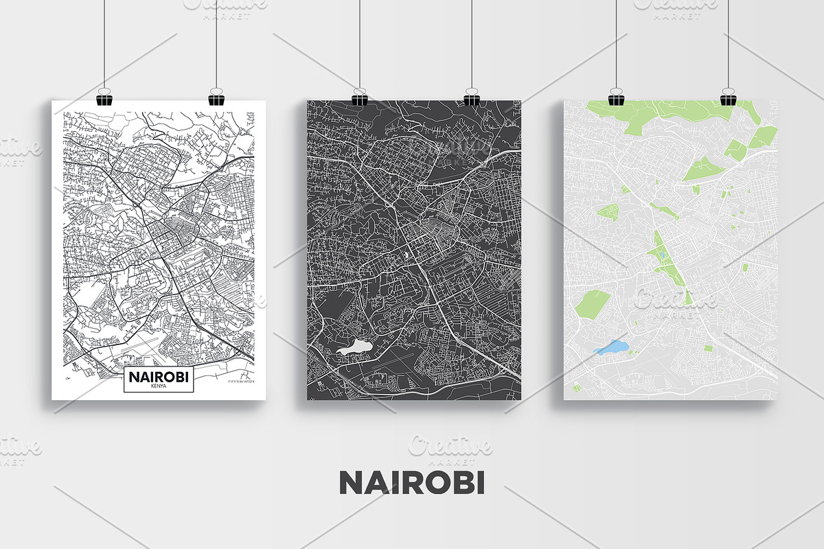 4 maps of Southern and East Africa, an Education Illustration by MaximGertsen (Photo 4 of 8)