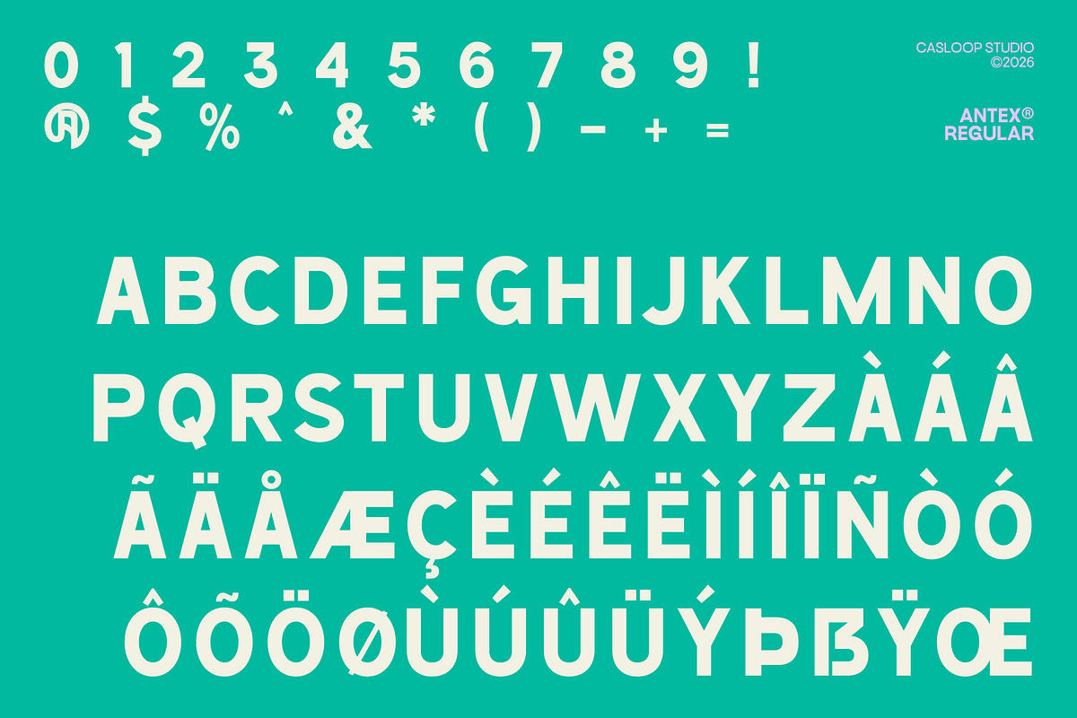 ANTEX - Bold Playful Quirky Font, a Sans Serif Font by Casloop Studio (Photo 6 of 11)