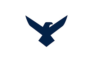 Sleek minimalist eagle vector design, a Branding & Logo Template by Vectorium Studio