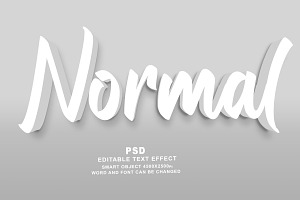 PSD Normal Editable Text Effect