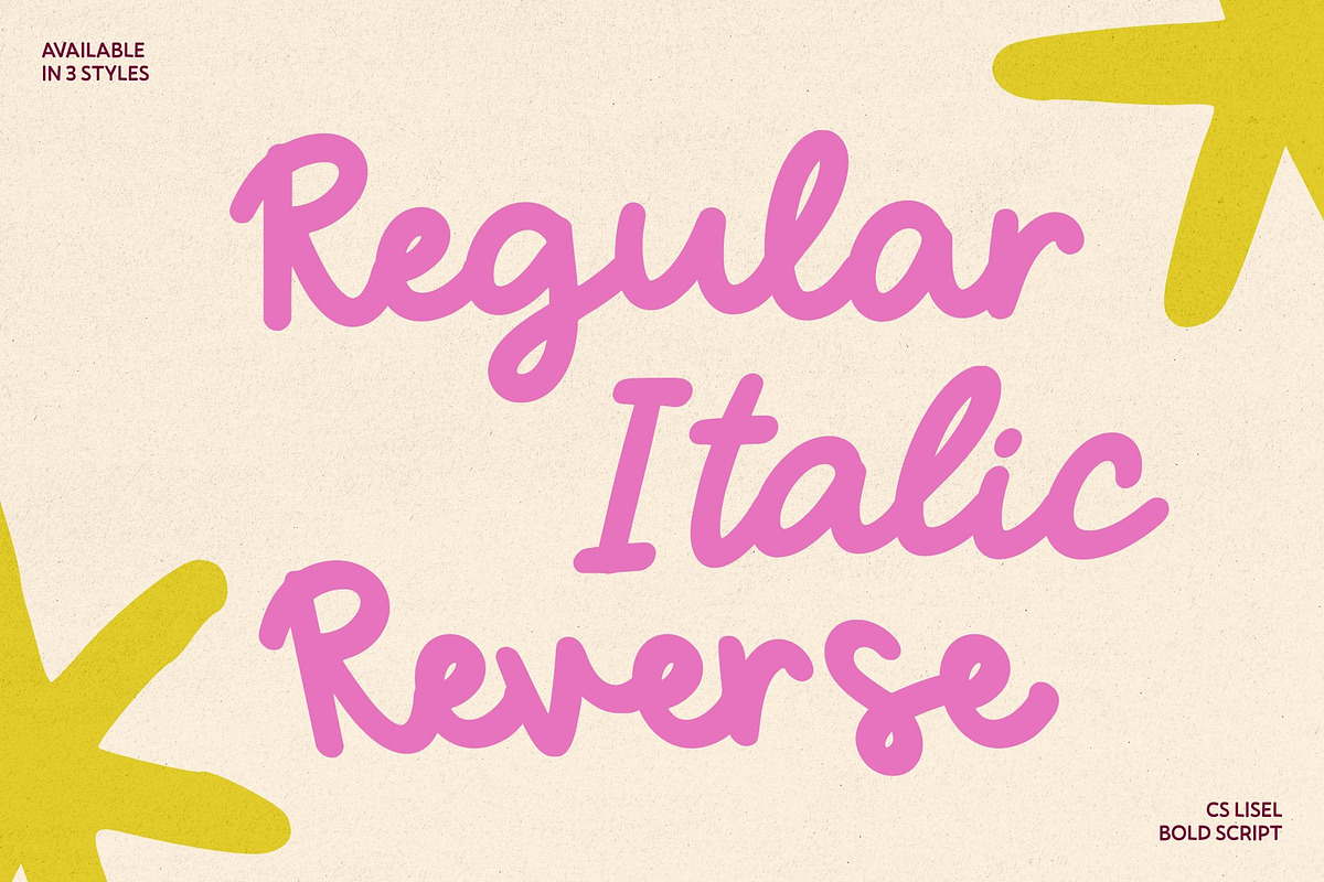 CS Lisel – Tropical Bold Script Font, a Script Font by Craft Supply Co. (Photo 4 of 8)