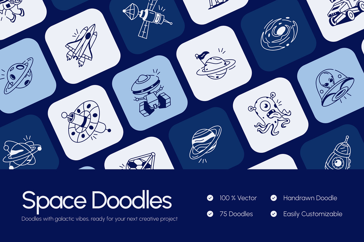 Space Drawing Art, an Outline Icon by Vectors Market (Photo 1 of 8)