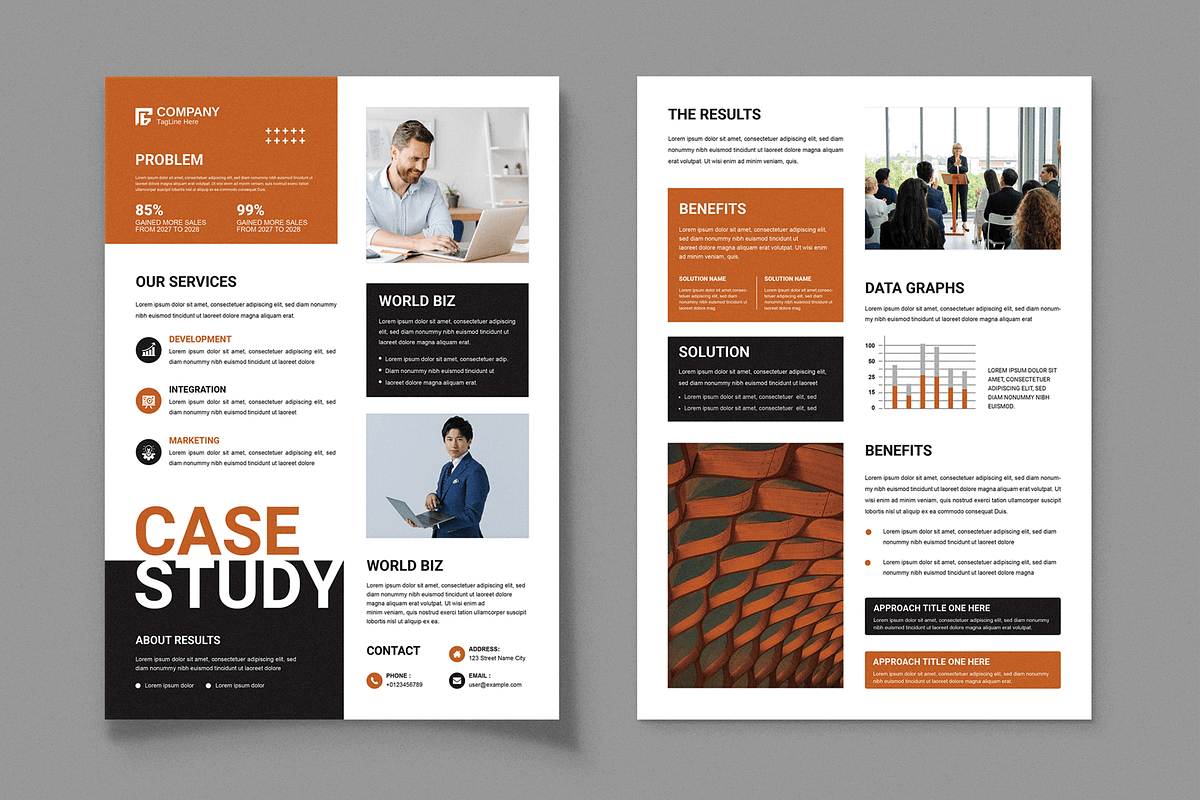 Case Study Template, a Stationery Template by MightyDesign (Photo 1 of 8)