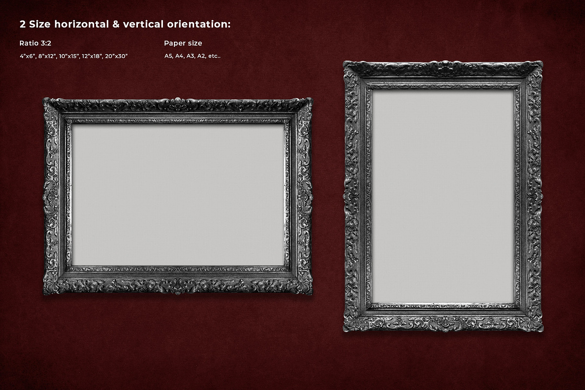 Vintage Classic Frame Mockup, a Product Mockup by Shyeno (Photo 2 of 8)