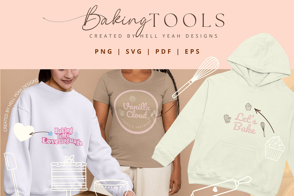 Baking Tools Clipart Bundle, an Object Graphic by Hell Yeah Designs (Photo 8 of 9)