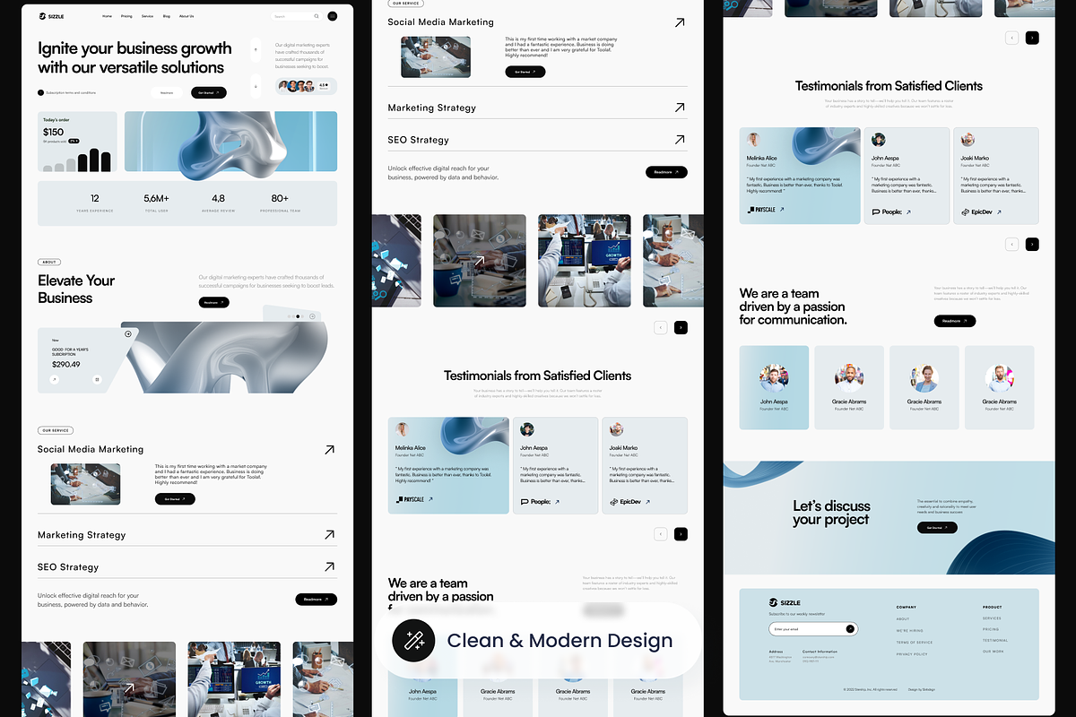 Digital Marketing Landing Page, a Landing Page Template by SLAB! Design (Photo 4 of 4)