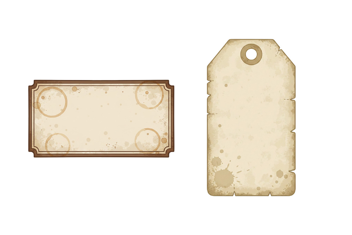 Vintage Blank Tags & Labels, an Illustration by SinaCreation (Photo 4 of 6)