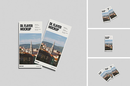 DL Flyer Mockup, an Advertising Mockup by Pikachudesign