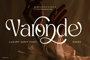 Varonde - Luxury Serif Font, a Font by RagamKata (Thumbnail 1 of 10)