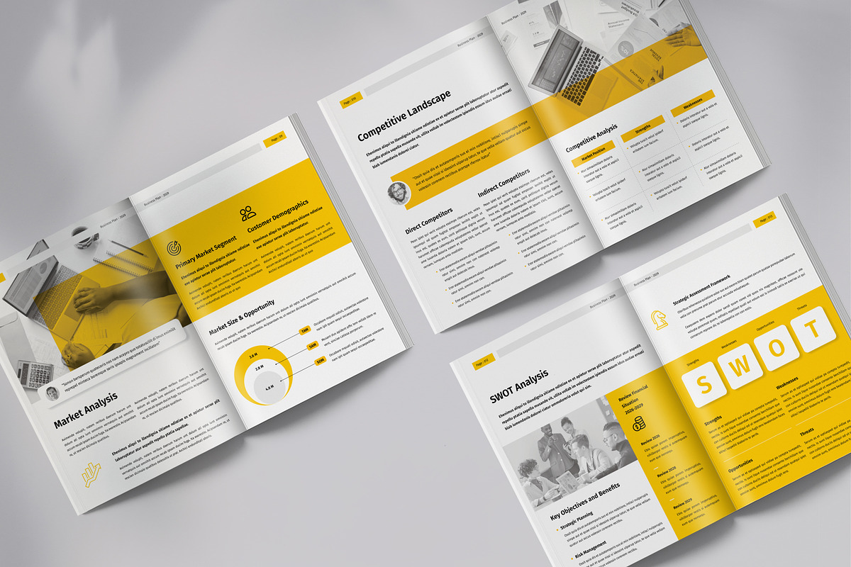Business Plan | Canva & InDesign, a Brochure Template by Orcshape Studio (Photo 6 of 12)