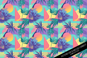 Tropical 80s Retrowave Digital Paper, a Pattern Graphic by Chromolume Studio (Thumbnail 14 of 15)