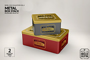 Metal Box Stack Packaging Mockup, a Cups & Container Mockup by INCDesign (Thumbnail 7 of 8)