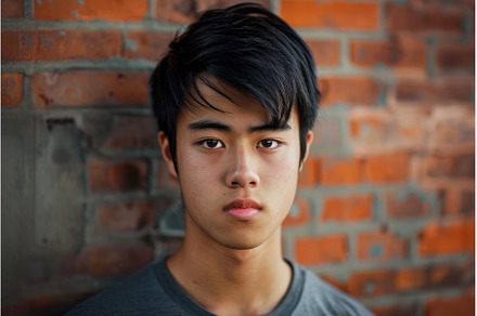 Youthful Asian young man portrait, a Person Photo by Ylivdesign