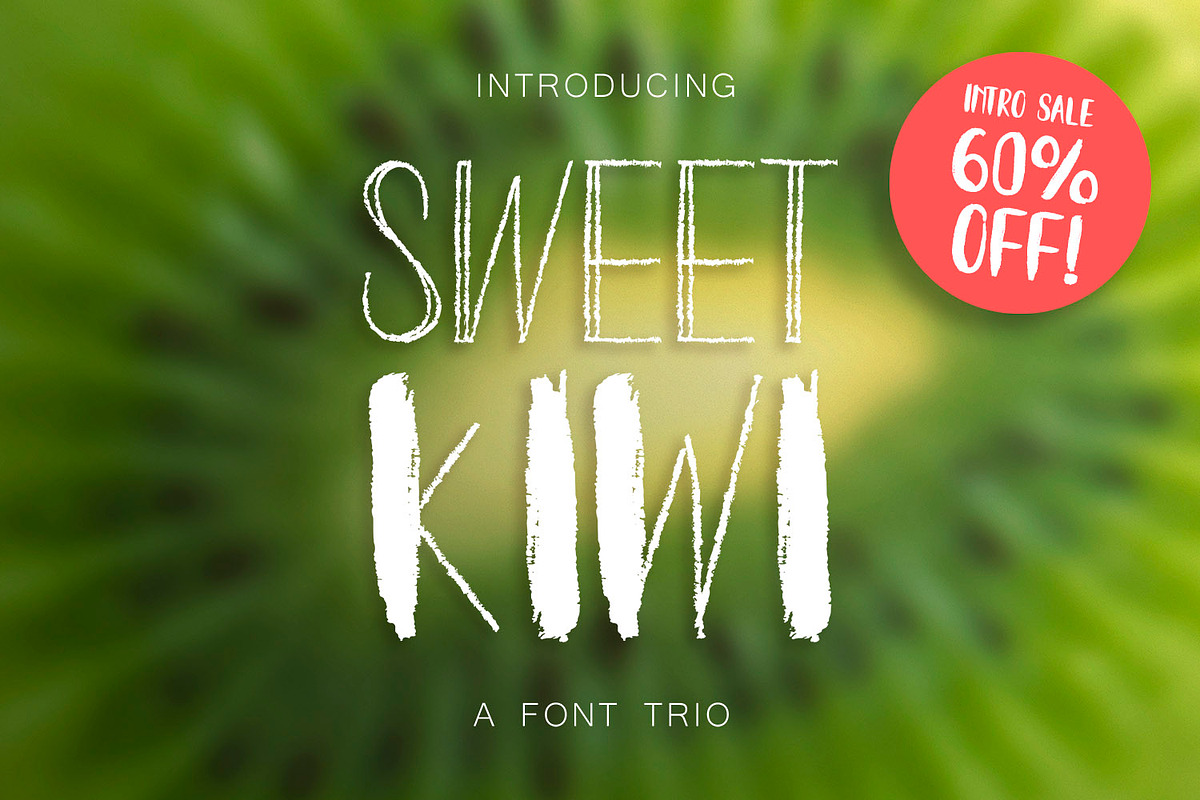 INTRO SALE 60% OFF! Kiwy: font trio
